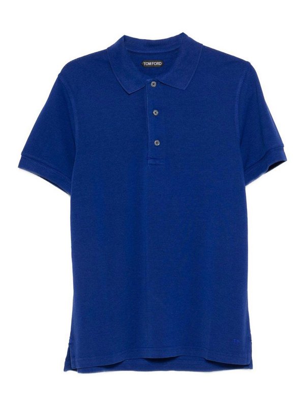 TOM FORD: polo shirts - Cotton Blend Polo Shirt