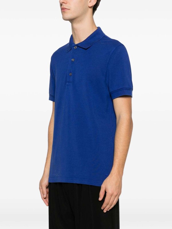 TOM FORD: polo shirts online - Cotton Blend Polo Shirt