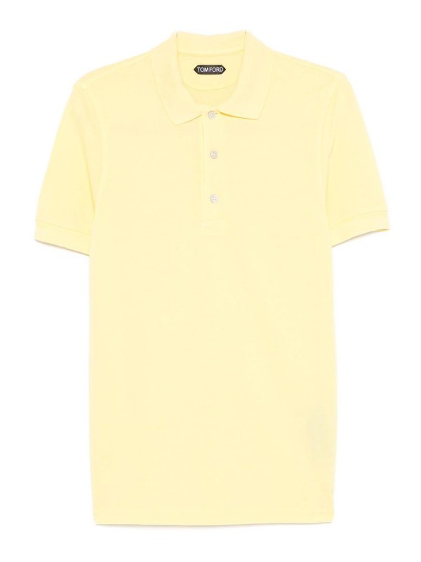 TOM FORD: polo shirts - Cotton Blend Polo Shirt