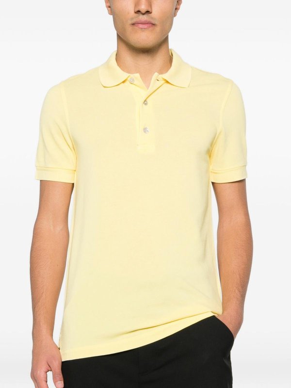The Best Shops TOM FORD: polo shirts - Cotton Blend Polo Shirt