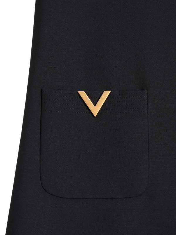 The Best Shops VALENTINO GARAVANI: Robe longueur genou - Robe Au Genou - Noir