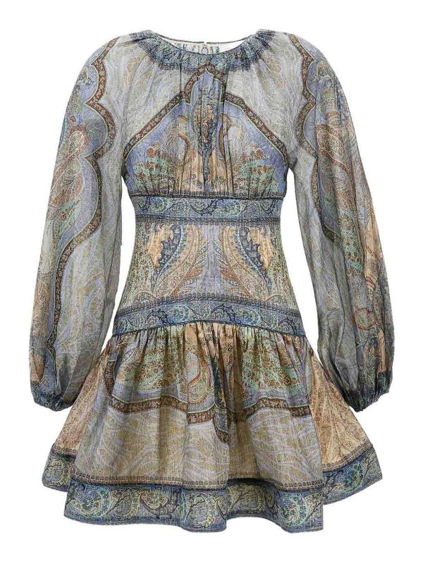 ZIMMERMANN: Strickpullover mit Rundhalsausschnitt - Rundhalspullover - Blau