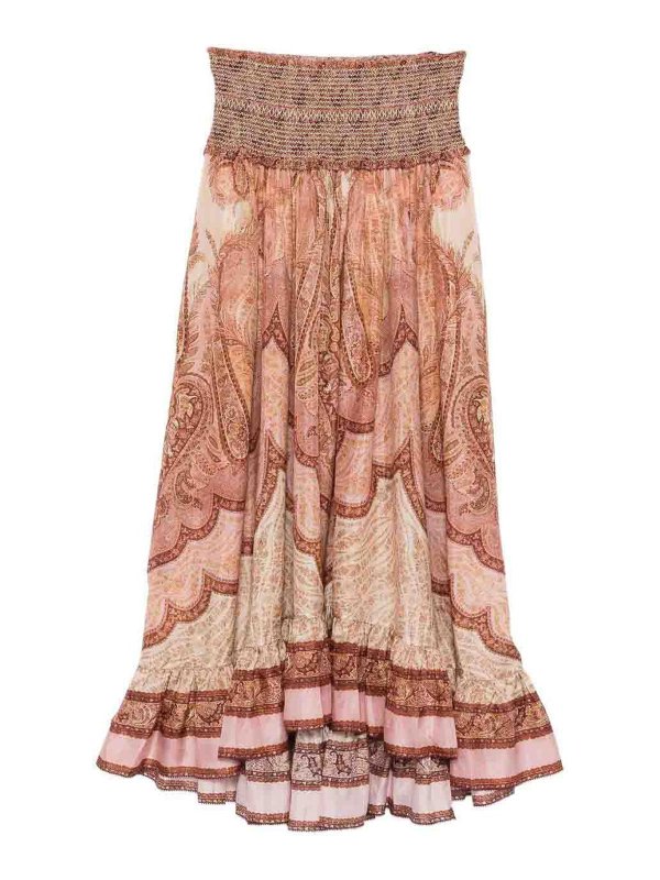 ZIMMERMANN: Faldas largas - Falda Larga - Rojo