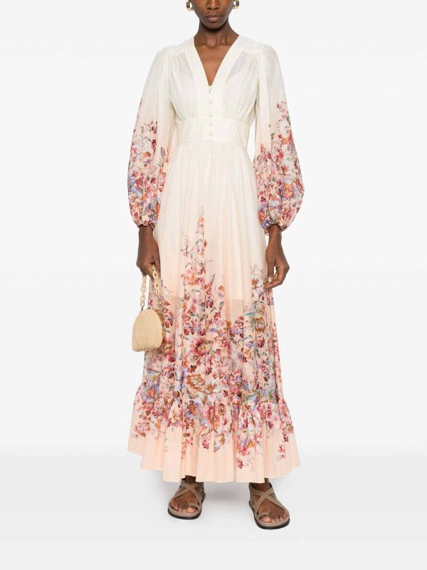ZIMMERMANN: maxi dresses online - Awaken Cotton Maxi Dress