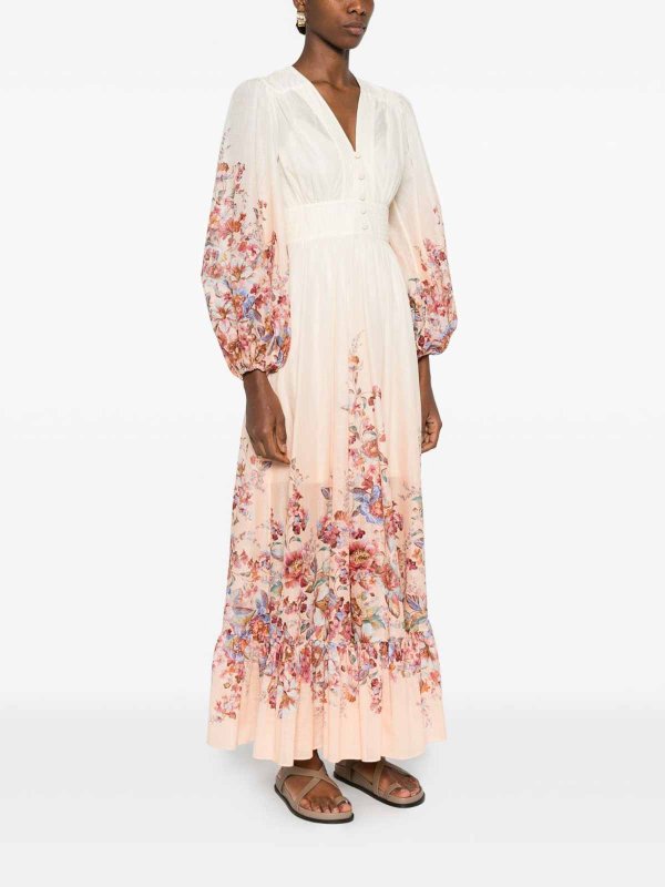 The Best Shops ZIMMERMANN: maxi dresses - Awaken Cotton Maxi Dress