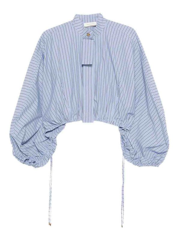 ZIMMERMANN: blouses - Denim Cotton Blouse