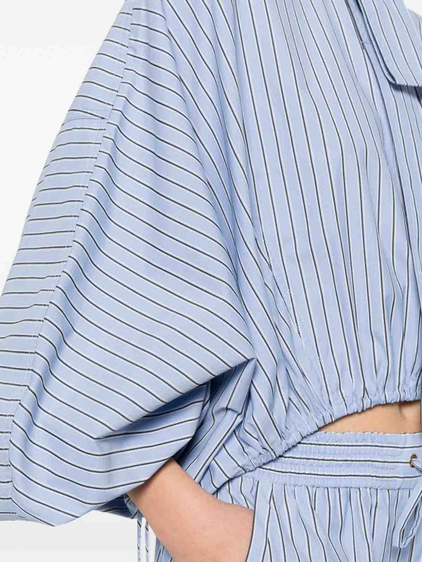 The Best Shops ZIMMERMANN: blouses - Denim Cotton Blouse