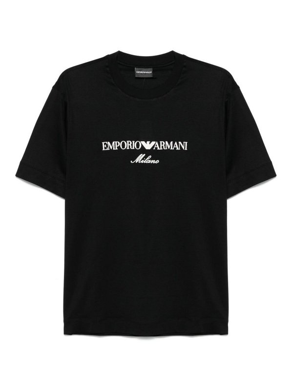 EMPORIO ARMANI: Tシャツ - Tシャツ - 黒