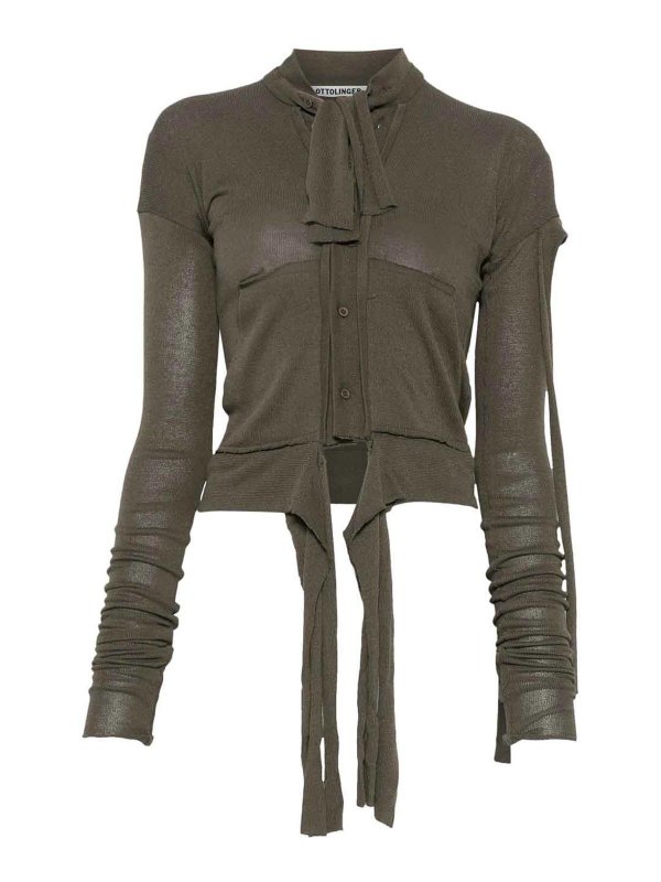 OTTOLINGER: cardigans - Destructured Cardigan