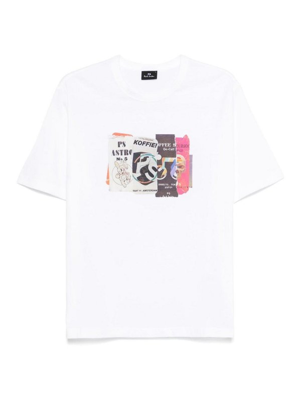 PAUL SMITH: t-shirt - T-shirt in cotone taglia&ampasta