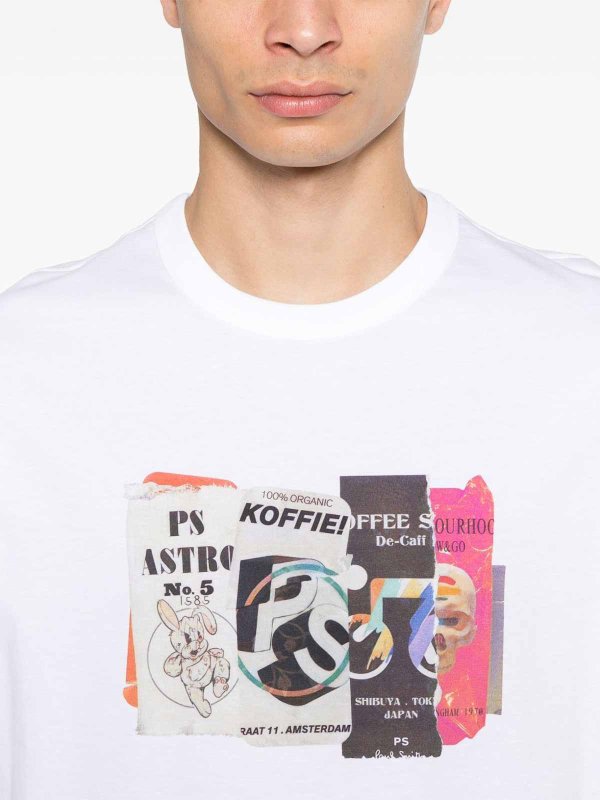T-shirt in cotone taglia&ampasta shop online: PAUL SMITH