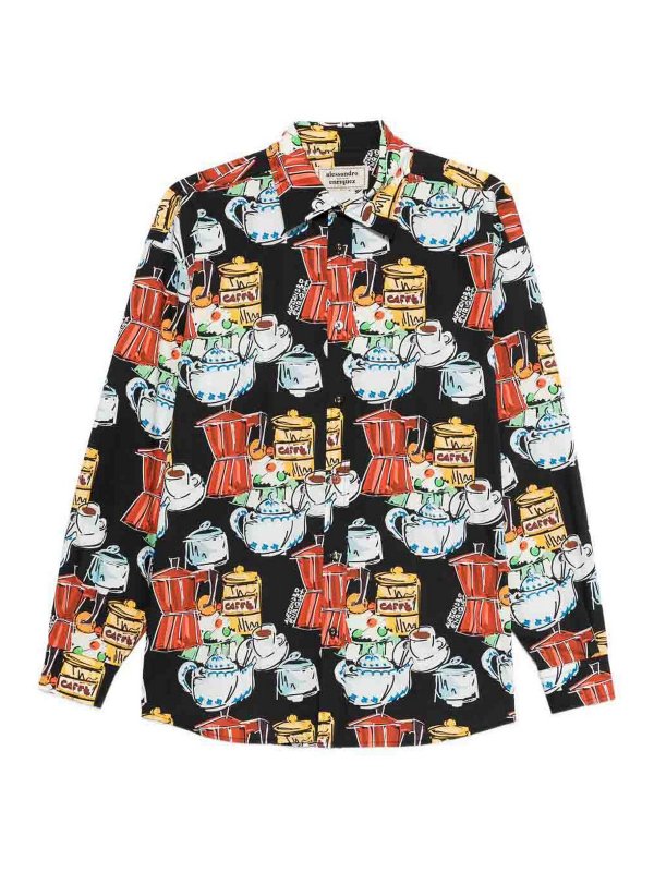 ALESSANDRO ENRIQUEZ: shirts - Printed Cotton Shirt