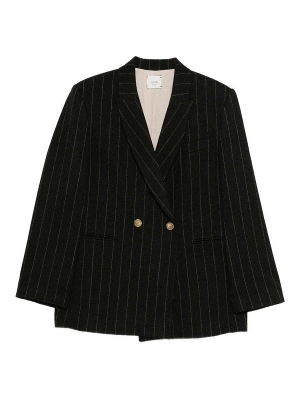 ALYSI: blazers - Wool Double-Breasted Jacket