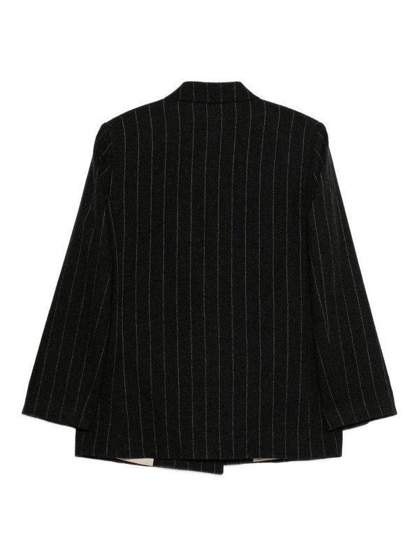 ALYSI: blazers online - Wool Double-Breasted Jacket
