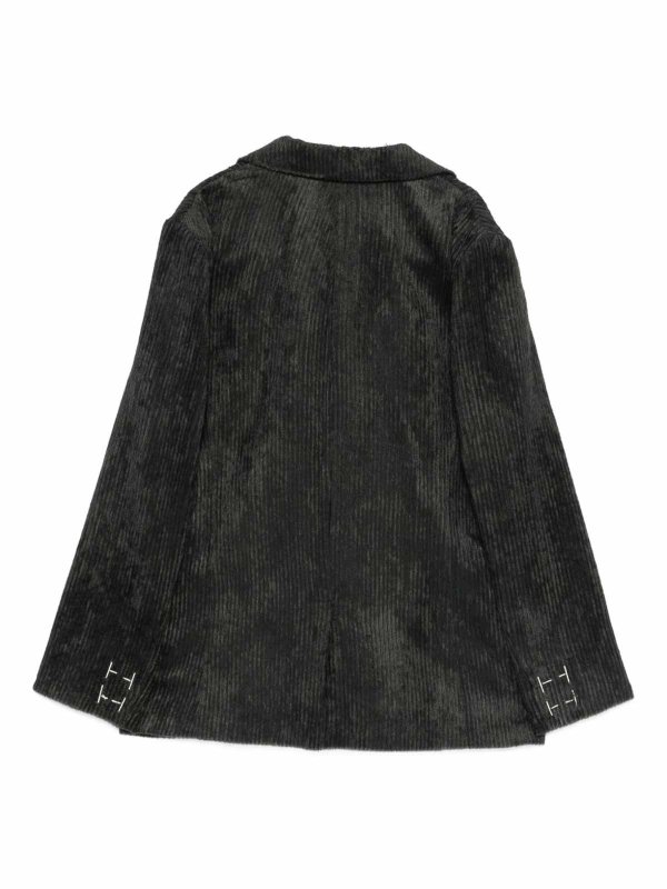 The Best Shops ALYSI: blazers - Velvet Single-Breasted Jacket