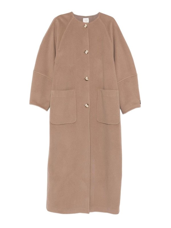ALYSI: knee length coats - Wool Coat