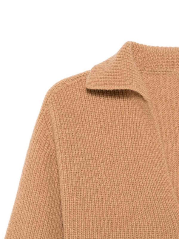 The Best Shops ALYSI: polo shirts - Wool Polo Sweater