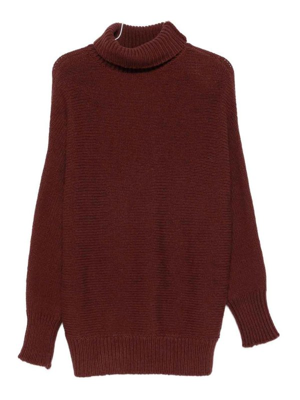 ALYSI: crew necks - Wool Turtle-Neck Jumper