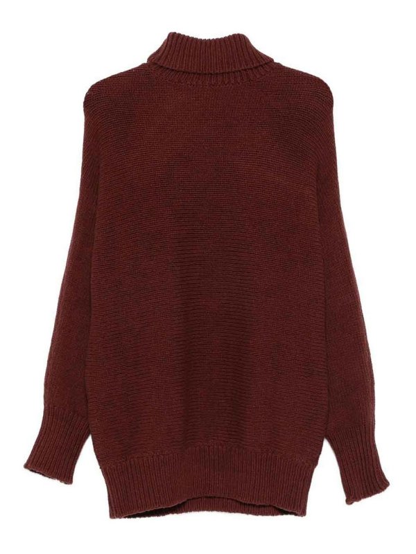 ALYSI: crew necks online - Wool Turtle-Neck Jumper