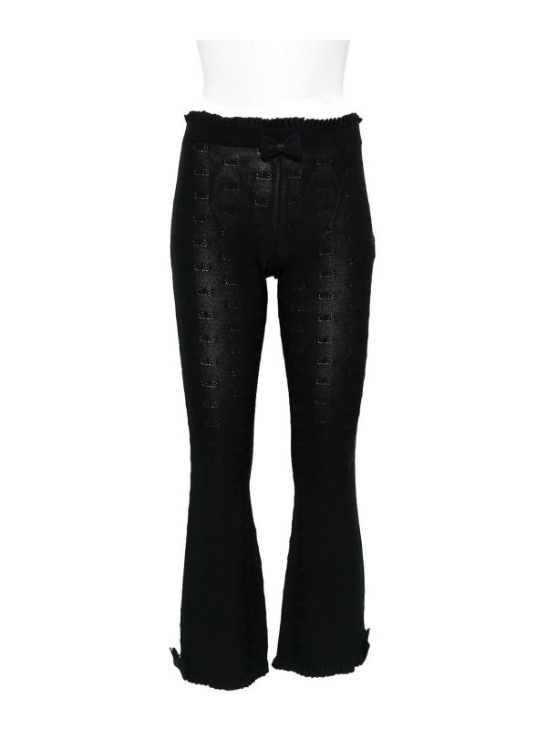 BALENCIAGA: Jeans acampanados - Jeans Acampanados - Negro