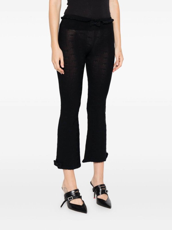 BALENCIAGA: Jeans acampanados online - Jeans Acampanados - Negro
