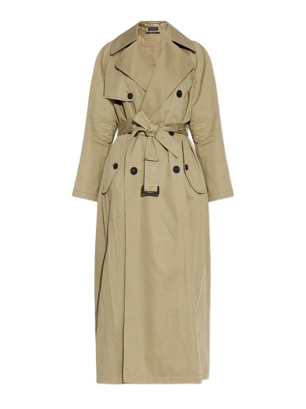 BALENCIAGA: trench coats - Double-Breasted Trench Coat