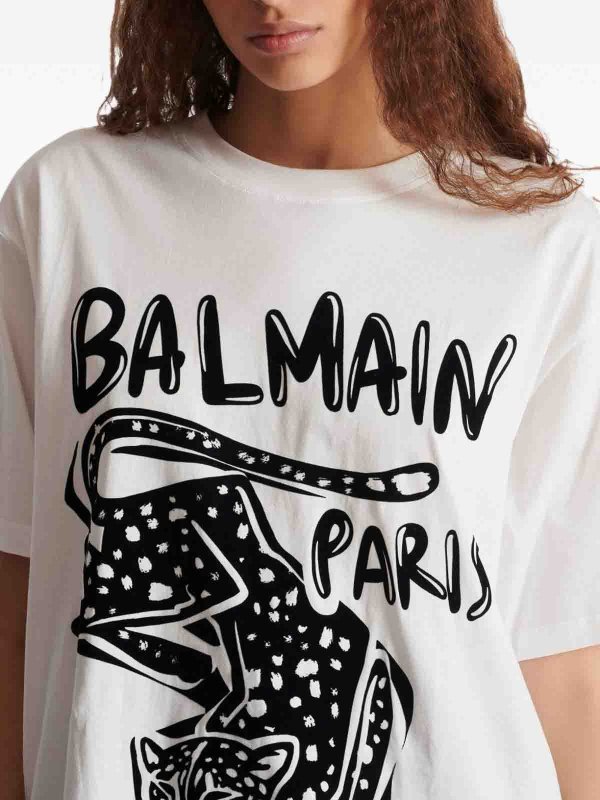 Balmain buy online Leopard Print T-Shirt