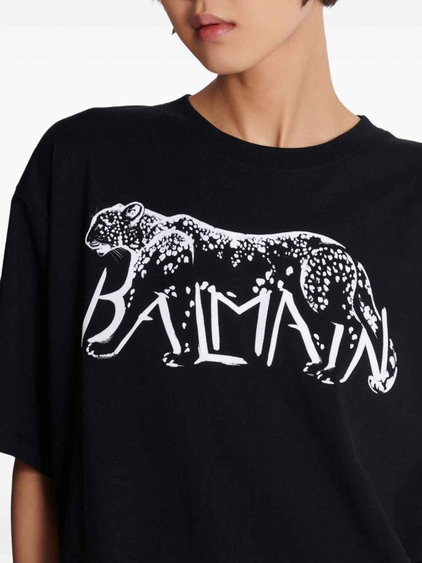 The Best Shops Balmain: T-shirts - T-Shirt - Schwarz