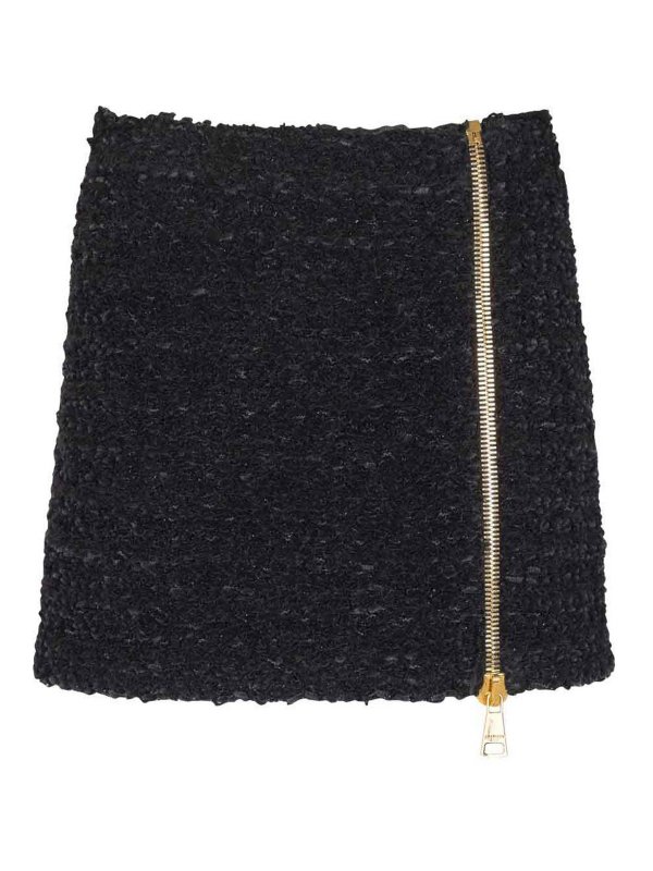 Balmain: Minifaldas - Minifalda - Negro