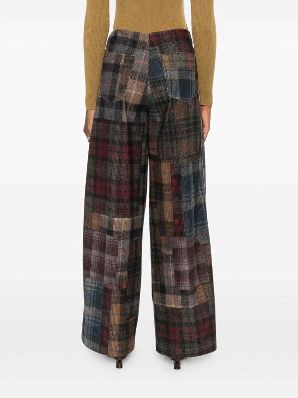 Pantaloni dal design patchwork shop online: BYE