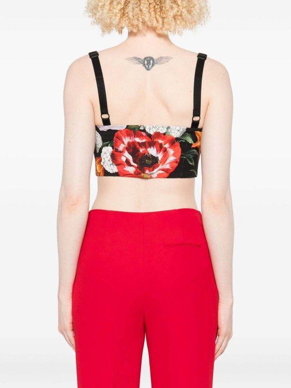 DOLCE & GABBANA: knee length dresses online - Flowers Printed Dress