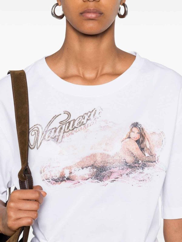 The Best Shops DSQUARED2: t-shirts - Logo Cotton T-Shirt
