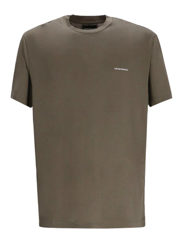 EMPORIO ARMANI: T-shirts - T-Shirt - Vert Clair