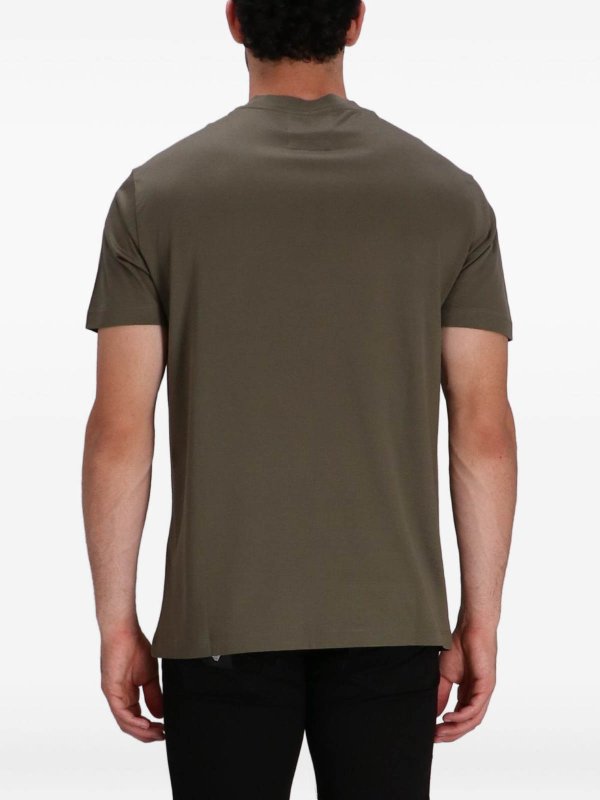 EMPORIO ARMANI: T-shirts online - T-Shirt - Vert Clair