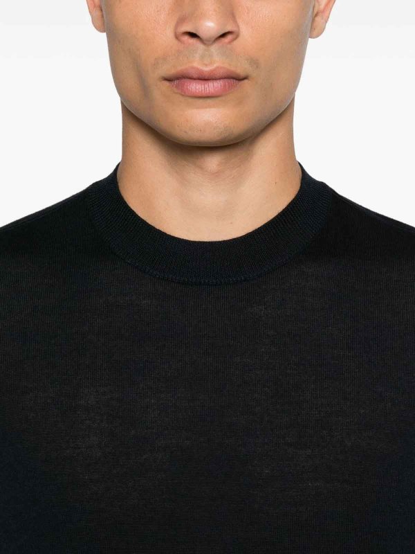 The Best Shops EMPORIO ARMANI: Pull col rond - Pull Col Rond - Bleu