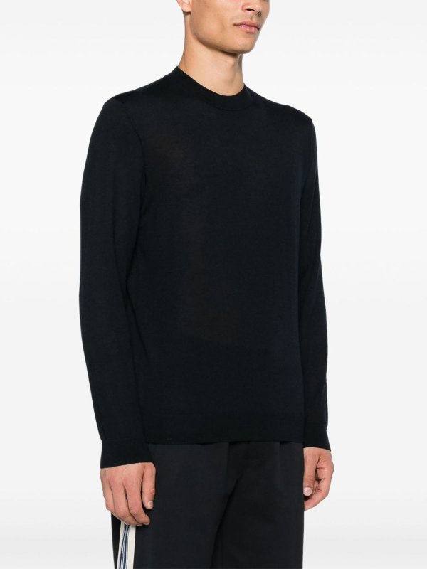 Pull Col Rond - Bleu shop online: EMPORIO ARMANI