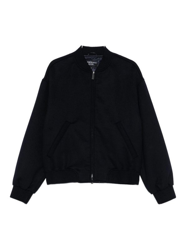 EMPORIO ARMANI: Bombers - Bomber - Bleu