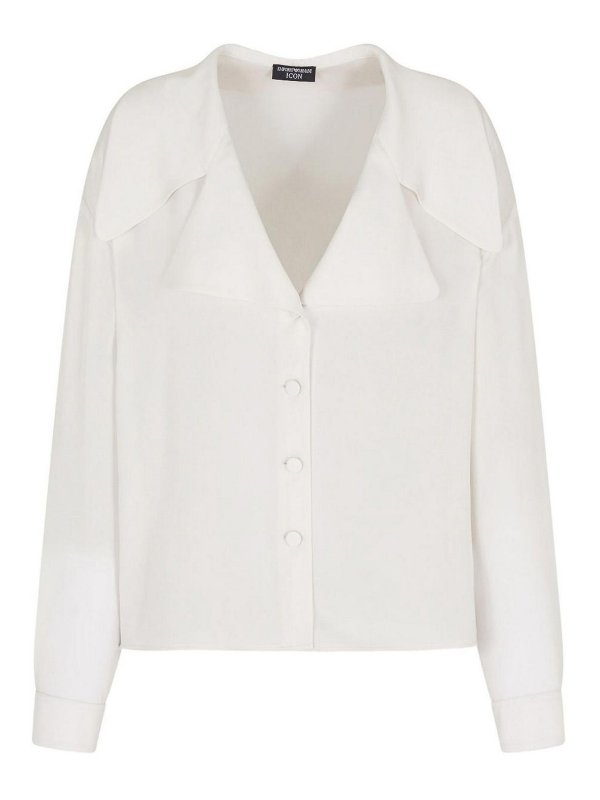 EMPORIO ARMANI: Chemises - Chemise - Blanc