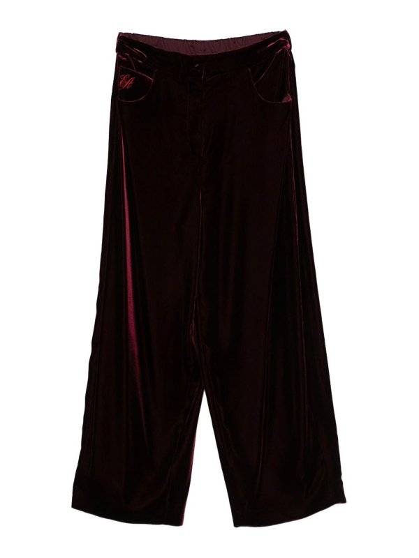 EMPORIO ARMANI: Straight Leg Jeans - Straight Leg Jeans - Dunkelrot