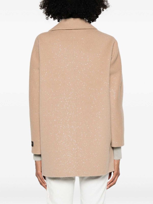 The Best Shops ERMANNO FIRENZE: knee length coats - Double-Breasted Coat