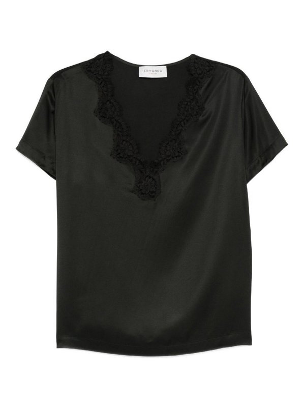ERMANNO FIRENZE: Camisetas - Camiseta - Negro