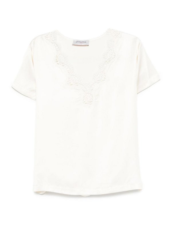 ERMANNO FIRENZE: T-shirts - T-Shirt - Beige