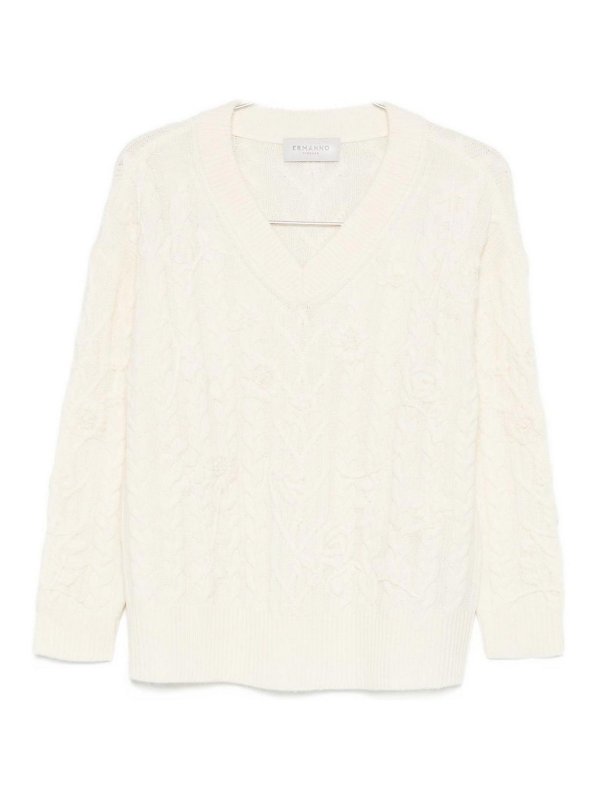 ERMANNO FIRENZE: v necks - V-Necked Sweater