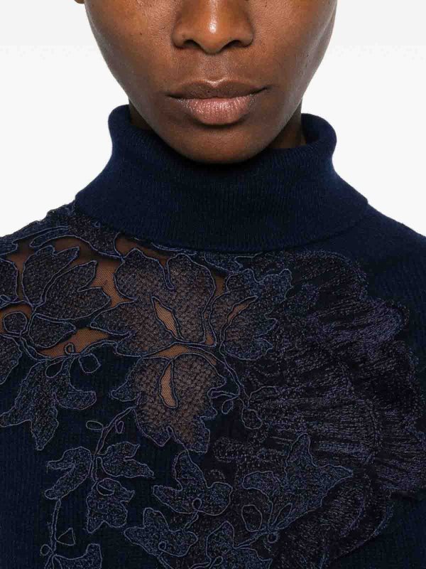 The Best Shops ERMANNO SCERVINO: Rollkragenpullover  und Polo-Ausschnitt - Rollkragenpullover - Blau