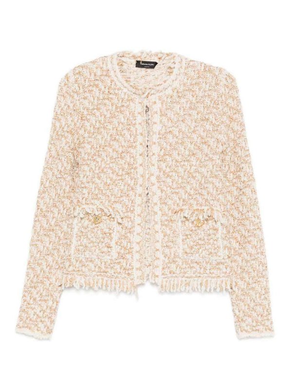 FABIANA FILIPPI: Strickpullover mit Rundhalsausschnitt - Rundhalspullover - Beige