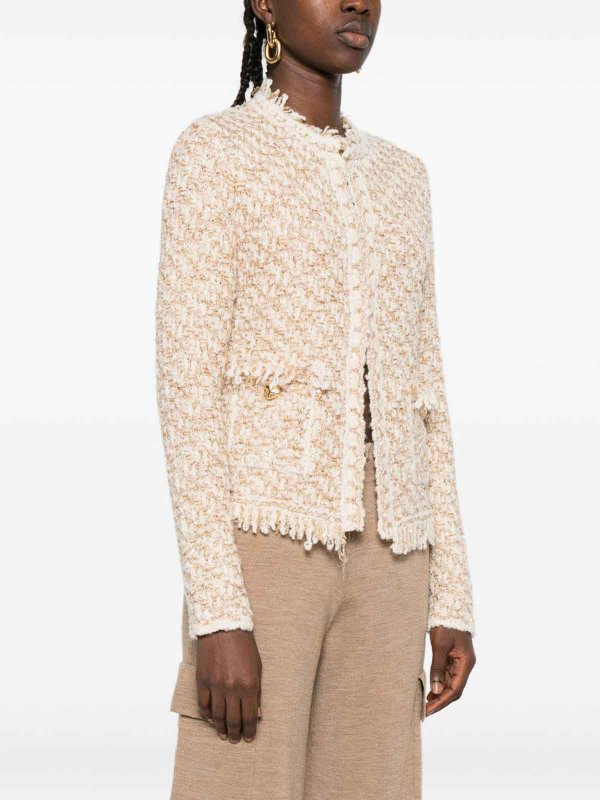 FABIANA FILIPPI: Strickpullover mit Rundhalsausschnitt online - Rundhalspullover - Beige