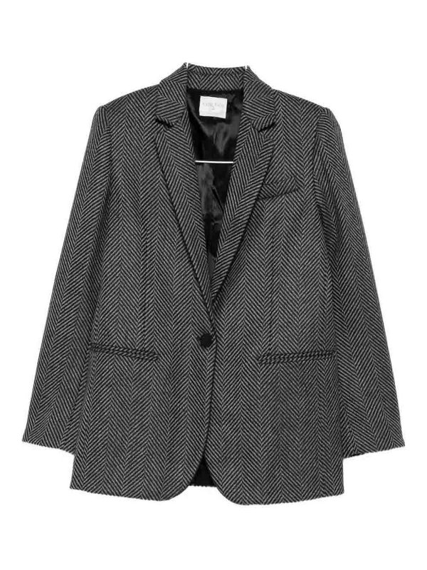 FORTE FORTE: blazers - Wool Single-Breasted Jacket