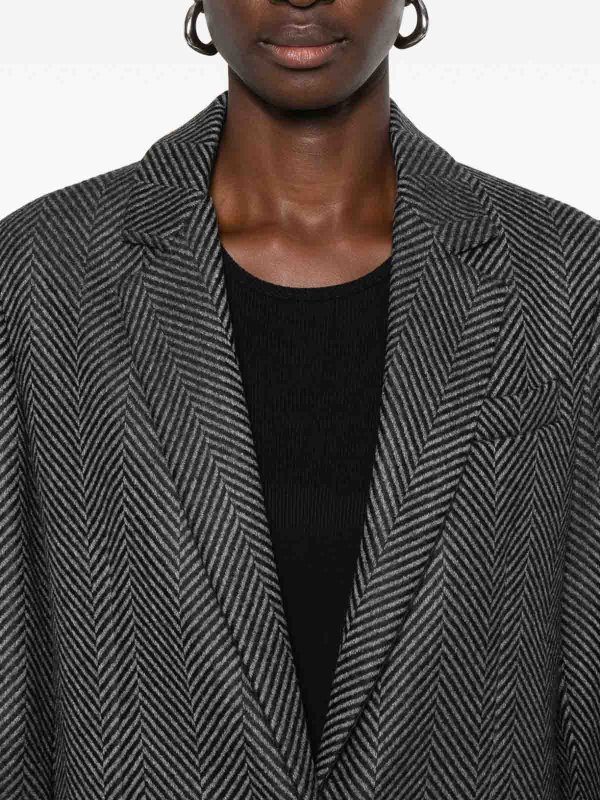 FORTE FORTE: blazers online - Wool Single-Breasted Jacket
