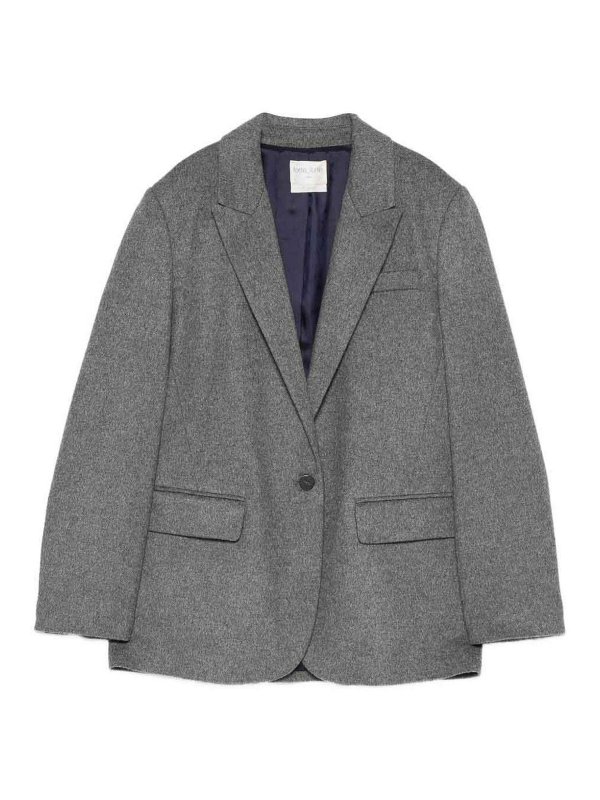 FORTE FORTE: blazers - Wool Single-Breasted Jacket