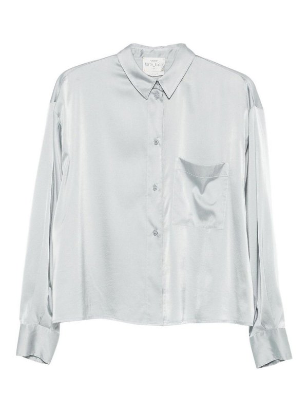 FORTE FORTE: Camisas - Camisa - Gris
